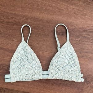 Montce blue crochet top